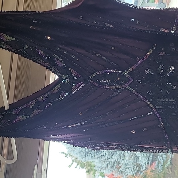 Unique Vintage Purple Flapper Dress - Picture 3 of 7